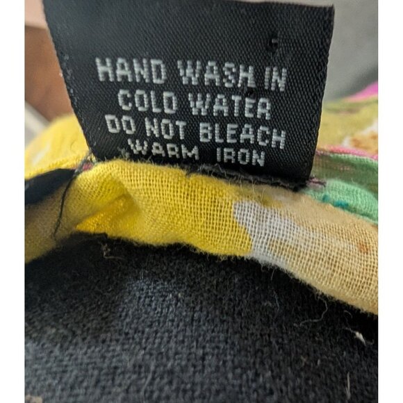 Vintage y2k Etc. 100% Cotton Floral Sleeveless Tunic Top - M - Picture 5 of 5